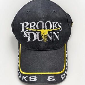 Brooks & Dunn hat • country music cap • rodeo style • bull skull logo • Western